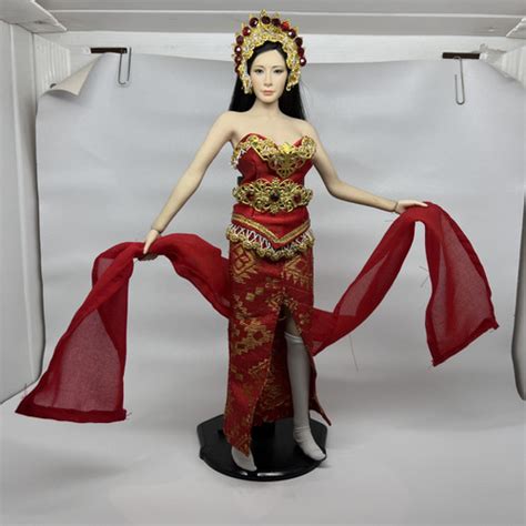 Jual Kitbash Baju Penari Merah Action Figure Female Phicen Hot Toys Action Figure Kota