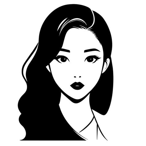 Premium Vector Beautiful Woman Face Portrait Of A Beautiful Woman