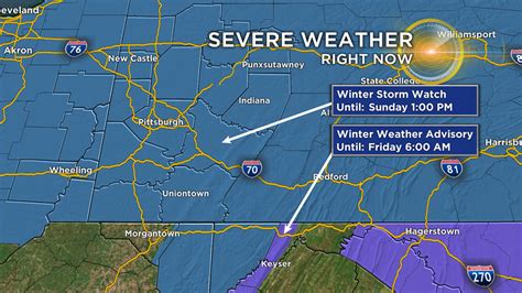 Pittsburgh Weather Winter Storm Watch Issued Up To 12 Inches Of Snow