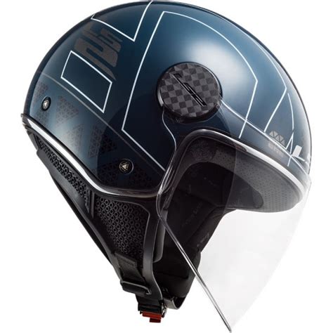 Casco Jet LS2 Helmets OF558 SPHERE LUX Linus Cobalt