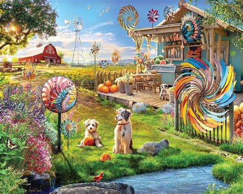 Solve Windmill Creek Jigsaw Puzzle Online With 63 Pieces