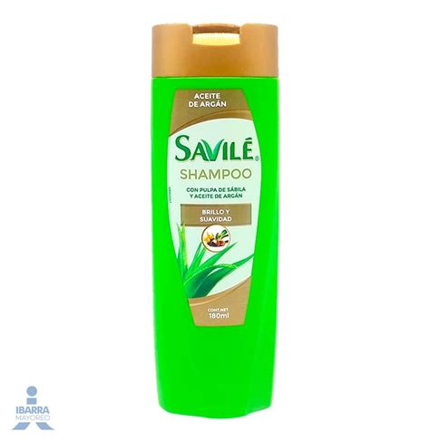 Shampoo Savile Aceite De Argan 180 Ml Ibarra Mayoreo