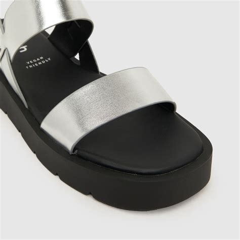 Womens Silver Schuh Tayla Chunky Sandals Schuh