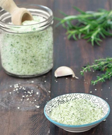 Homemade Flavored Salt Garlic And Herbs As Easy As Apple Pie