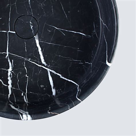 Nero Marquina Marble Honed Freestanding Basin 1522