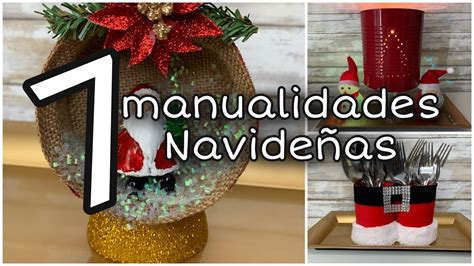 7 MANUALIDADES NAVIDEÑAS CON LATAS Arranjo Natalino Feito Latas