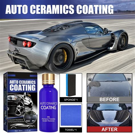 H Hardness Car Liquid Ceramic Coat Super Hydrophobic Glass Coating Set