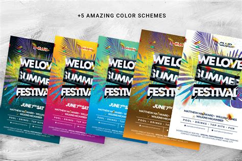 Summer Festival Event Flyer Template Psd Format Brandpacks