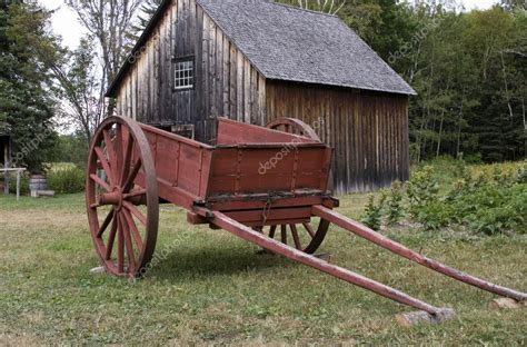 Red Farm Cart — Stock Photo © Rusty426 5447319