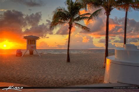 Fort Lauderdale Beach Park Sunrise Broward County | Royal Stock Photo