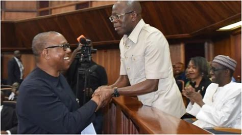 How Oshiomhole Reacted After Meeting Pdp Chairman Secondus Peter Obi