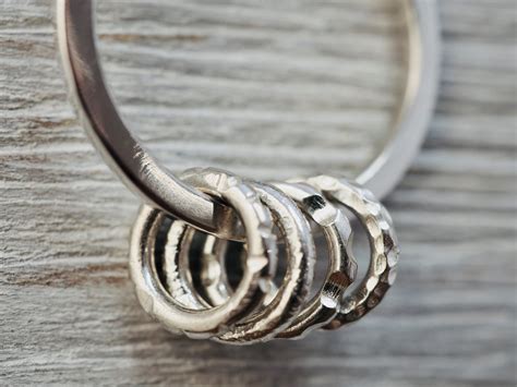 Linked Circles Necklace Sterling Silver Interlocking Circles Etsy