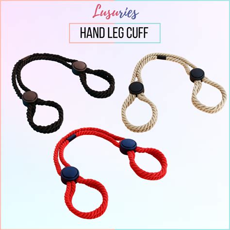 LUSURIES Sex Toy For Man Woman Tied Cuff Hand And Leg Rope Adjustable Lock Tightly Kinky