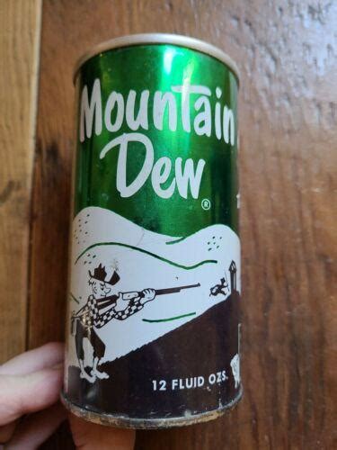 1960s Mountain Dew Aluminum 12 Ounce Can Rare Hillbilly 3867630718