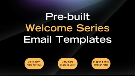 4 Pre-Built Email Marketing Templates - Welcome Series Playbook