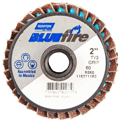 Airgas Nor77696090177 Norton® Bluefire 2 P60 Grit Type 27 Flap Disc