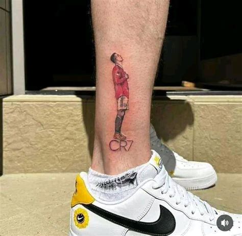 Cristiano Ronaldo Tattoo Leg