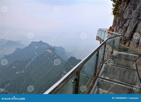 Tianmen Mountain, Heaven`s Gate Mountain, in Hunan Province in China Editorial Stock Image ...