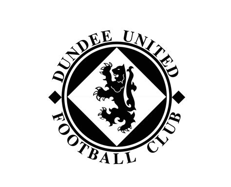 Dundee United Fc Logo Club Symbol Black Scotland League Football