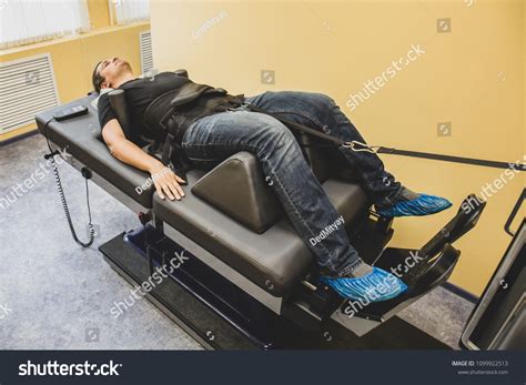 Male Patient On Treatment Intervertebral Discs Stock Photo 1099922513 ...