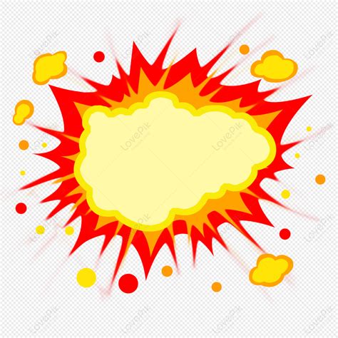 Explosion Effect Hand Drawn Explosion Blasting Explosion Hand Free