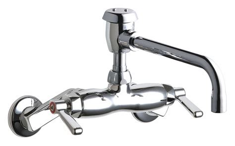 CHICAGO FAUCETS 12 Gpm Flow Rate Hot And Cold Water Sink Faucet 21GD69 886 L8BVBCP Grainger