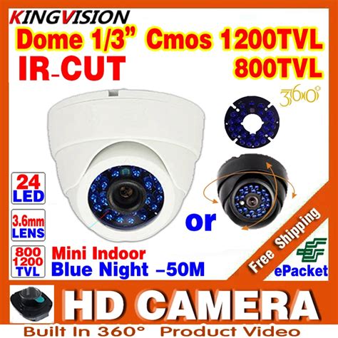 Blue Led Security Camera 1 3cmos 1200TVL CCTV Ahdl Camera HD Night