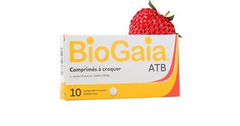 Biogaia ATB comprimés à croquer fraise Probiotique Digestion