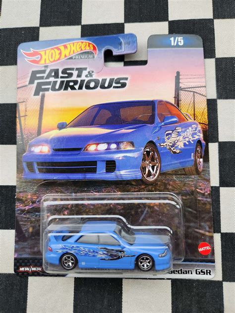 Hot Wheels Premium Fast Furious Custom Acura Integra Sedan GSR