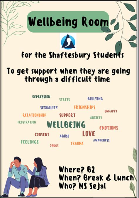 Shaftesbury High School Wellbeing Room