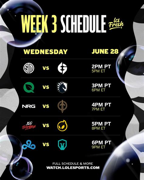 LCS On Twitter It S Finally Wednesday Which Means Week 3 Of The 2023