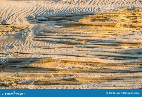 Sand formation in dunes stock image. Image of gold, dead - 142884697