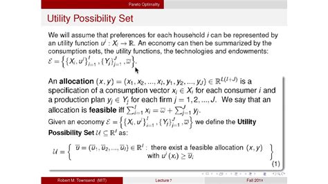 Lecture 7 Pareto Optimality YouTube