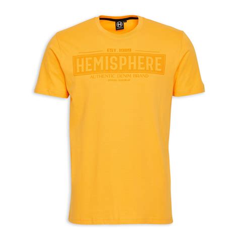 Mustard Branded T Shirt 3125211 Hemisphere