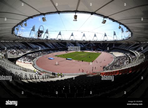 Athletics - London Olympic Stadium - Olympic Park. A view of the London ...