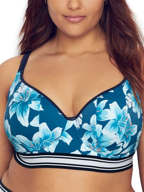 Elomi Plus Size Island Lily Sweetheart Crop Bikini Top ShopStyle Two