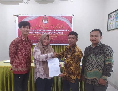 Desa Singa Gembara Gelar Rapat Pleno Terbuka Rekapitulasi DPSHP Akhir