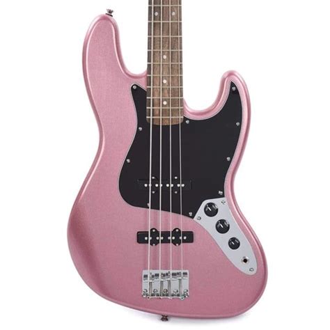 Guitar Bass Squier Affinity Series Jazz Bass Burgundy Mist Guitar Plus