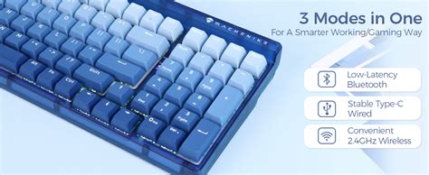 Epomaker Machenike K S Key Hot Swappable Rgb Bluetooth Ghz Type C Wired Mechanical