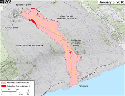 Map Of Volcanoes National Park