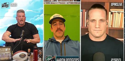 Aaron Rodgers Wont Appear On Espns Pat Mcafee Show For The Rest Of