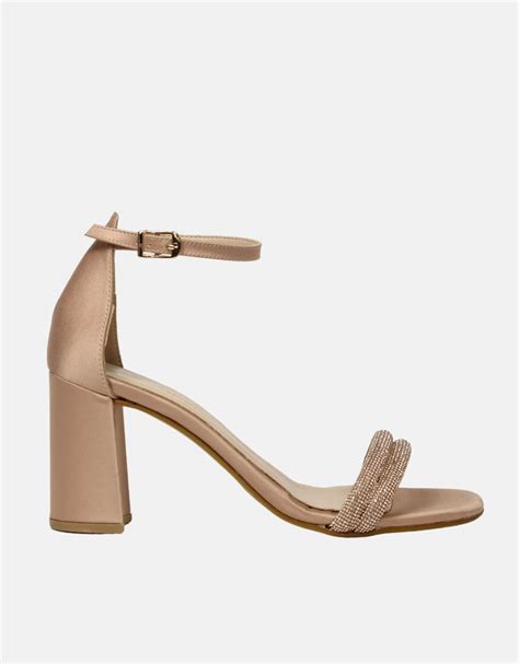 Πέδιλα Ελληνικής κατασκευής με strass Inshoes gr Nude