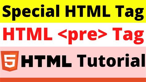 Pre Tag In Html Html Pre Tag Preformatted Text Element Html