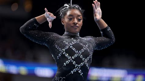 Simone Biles wins record-breaking gymnastics national title, decade after first - NBC Sports