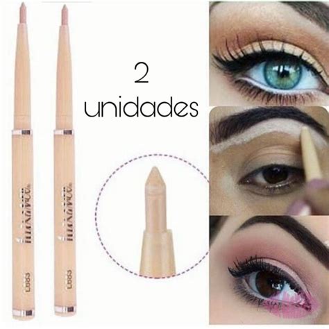 2 Lápis Nude Iluminador Luisance Retratil para sobrancelhas e olhos Shopee Brasil