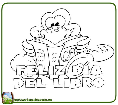 DIBUJOS DEL DÍA DEL LIBRO Imágenes para colorear y pintar