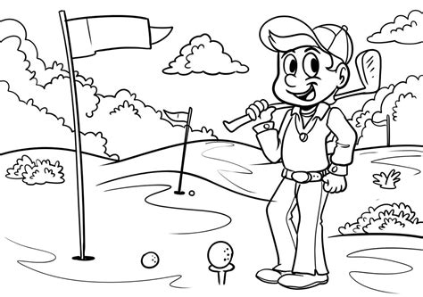 Printable Golf Coloring Pages Printable Templates Free