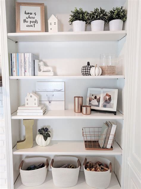 How To Decorate Shelving Arinsolangeathome Shelf Decor Living Room