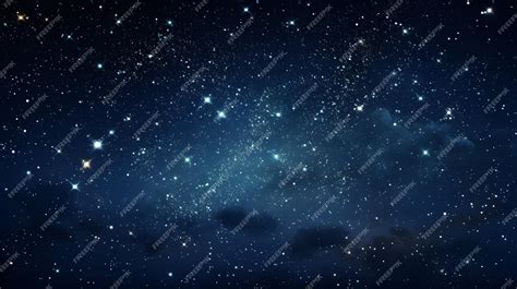 Premium AI Image | Night starry sky with stars and nebula Glowing star in the night sky