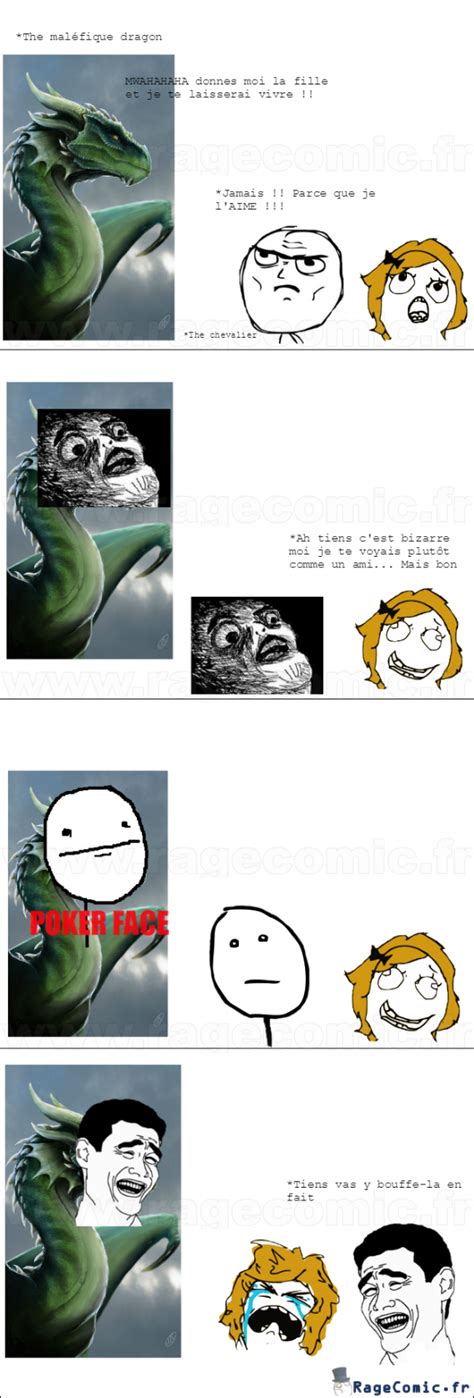 Même le dragon est choqué Fuck that Rage Comics Francais Troll face